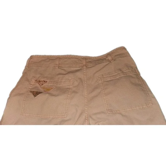 Anthropologie Pilcro The Wanderer Patchwork Low Slung Barrel Pants Size 30 Flaws - Picture 16 of 16